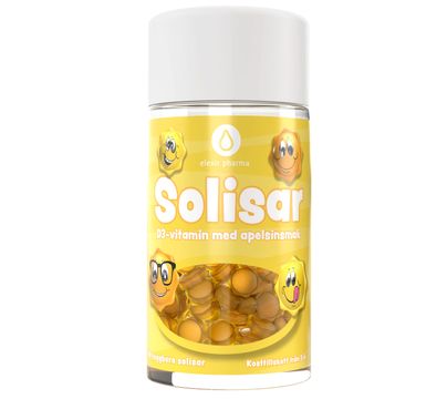 Solisar D-vitamin Barn 3+ Tuggisar, 90 st