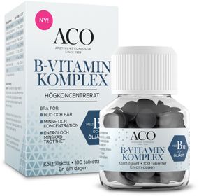 ACO B-vitamin Komplex Tabletter, 100 st