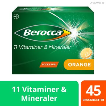 Berocca Energy Orange Kosttillskott Brustabletter, 45 st