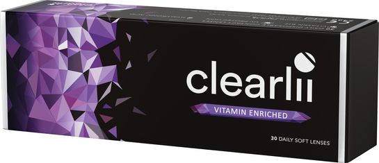 Clearlii Vitamin Enriched Daily Soft Lenses Endagslinser, 30 st