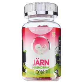 Monkids Järn Tonår Persika Mjuka och tuggbara vitaminer 60 st