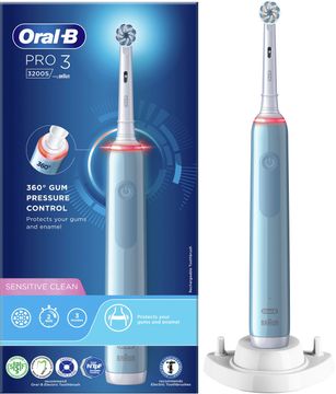 Oral-B Pro 3 3200S Blue Sensitive Eltandborste Eltandborste, 1 st