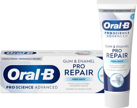Oral-B Gum & Enamel Repair Gentle Whitening Tandkräm, 75 ml