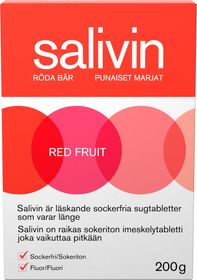 Salivin Röda Bär Muntorrhet Sugtabletter, 200 g