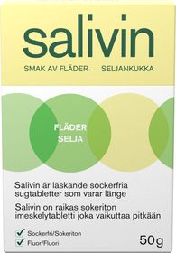 Salivin Fläder Muntorrhet Sugtablett, 50 g