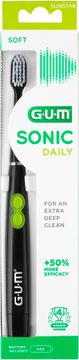 GUM Sonic Daily Svart Batteridriven tandborste, 1 st