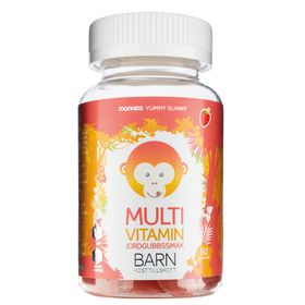 Monkids Multivitamin Jordgubb Tuggbara vitaminer 60 st