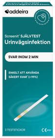 Addeira Screenit Självtest Urinvägsinfektion Självtest UVI 3 st
