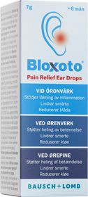 Bausch + Lomb Bloxoto Pain Relief Ear Drops Öronproppar 7 g