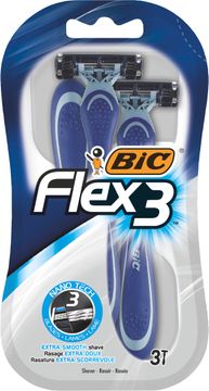 BIC Flex 3 Rakhyvlar för män 3 st