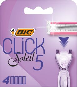 BIC Soleil Click 5 Rakblad Rakbladshuvuden 4 st