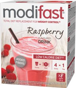 Modifast LCD Raspberry Syrlig dryck med hallonsmak 8 x 55 g