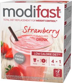 Modifast LCD Strawberry Dryck med jordgubbsmak 8 x 55 g