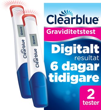 Clearblue Digitalt Ultratidigt Graviditetstest Självtest 2 st