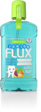 Flux Junior FruitMint Fluorskölj mot karies 500 ml