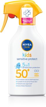 NIVEA Kids Sensitive Trigger Spray Solskydd för barn 270 ml
