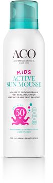 ACO Sun Kids Active Mousse SPF 50 Solmousse barn 150 ml