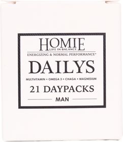 Homie-Life in Balance Dailys Man Påsar med kaplsar 21 st