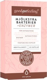 Good Gut Feeling Mjölksyrabakterier + Enzymer Kapslar 30 st