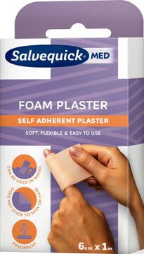 Salvequick Foam Plaster Självhäftande plåster 1 st