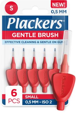 Plackers Gentle Brush 0,5 mm Mellanrumsborste 6 st