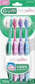 GUM Pro Sensitive Extra mjuka tandborstar 4 st
