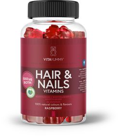 VitaYummy Hair & Nails Raspberry Gummies 60 st