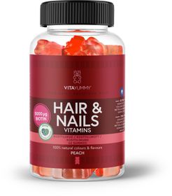 VitaYummy Hair & Nails Peach Gummies 60 st