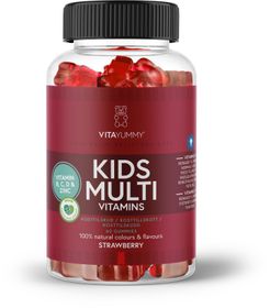 VitaYummy Kids Multi Strawberry Jordgubbssmak från 3 år 60 st