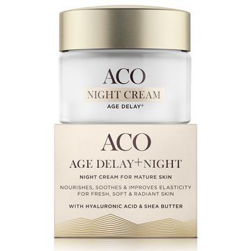 ACO Face Age Delay+ Night Cream Anti-age nattkräm 50 ml