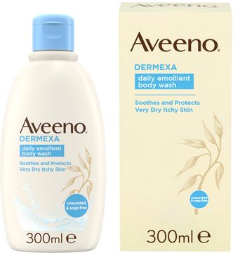 Aveeno® Dermexa Daily Emollient Body Wash Varsam kroppsrengöring 300 ml