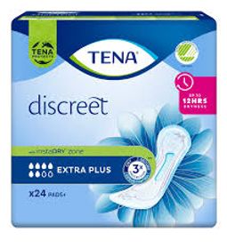 TENA Discreet Extra Plus Instadry Inkontinensskydd 24 st