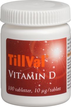 TILLVAL Vitamin D Tabletter 100 st