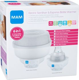 MAM 6 in 1 Steriliser Elektrisk sterilisator och expressflaskvärmare