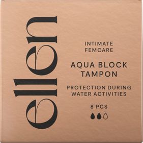 ellen Aqua Block Tampon Tampong för vistelse i vatten 8 st