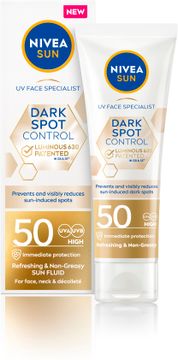 NIVEA SUN Uv Face Luminous630 Dark Spot Control SPF50 Solskydd som förebygger pigmentfläckar 40 ml