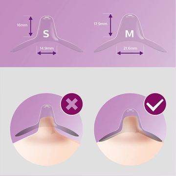 PHILIPS Avent Bröstvårtskydd Medium 21 mm Bröstvårtsskydd 1 Par