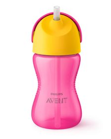 Avent Sugrörsmuggen Bendy 300 ml Rosa/Gul Sugrörsmugg 1 st