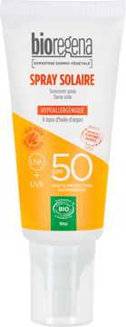 Bioregena Sunscreen Spray Face & body SPF50 Sollotion ekologisk 90 ml