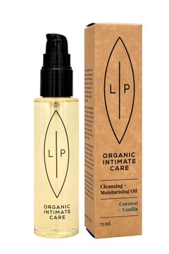 Lip Intimate Care Cleansing Moisturising Oil Coconut + Vanilla Rengörande intimolja 75 ml