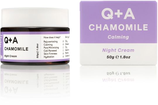 Q+A Chamomile Night Cream Återfuktande kräm 50 g