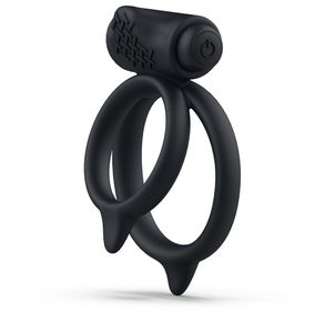 B Swish Bcharmed Basic Plus Black Vibrerande Ring Vibrerande penisring 1 st