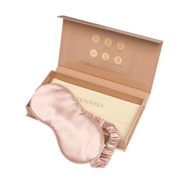 Lenoites Mulberry Sleep Mask Pink Sovmask i silke 1 st