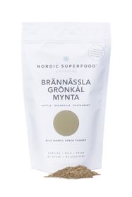 Nordic Superfood Green Brännässla, Grönkål, Mynta Pulver 80 g