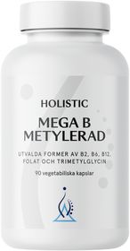 Holistic Mega B Metylerad Kapslar 90 st