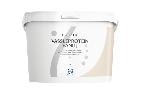 Holistic Vassleprotein Vanilj Pulver 5 Kg