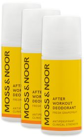 Moss & Noor After Workout Deodorant Fresh Grapefruit Deodorant 3 st x 60 ml