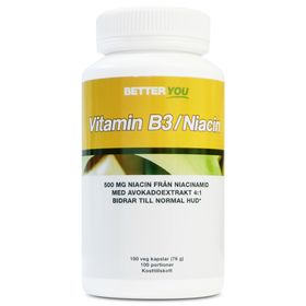 Better You Vitamin B3/Niacin Kapsel 100 st