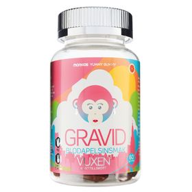 Monkids Gravid Mjuka och tuggbara vitaminer 60 st