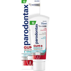 Parodontax Gum + Sensitivity Whitening Tandkräm Tandkräm mot blödande tandkött 75 ml
